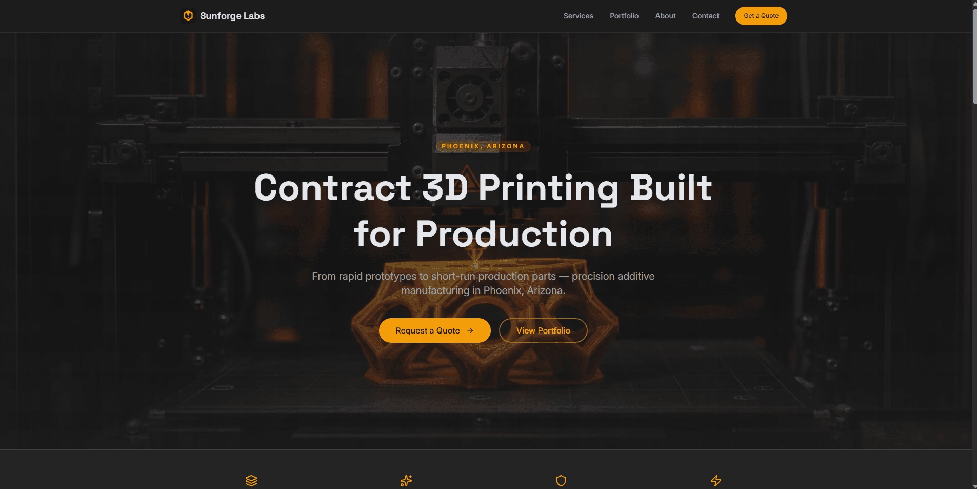 Screenshot of Sunforge Labs